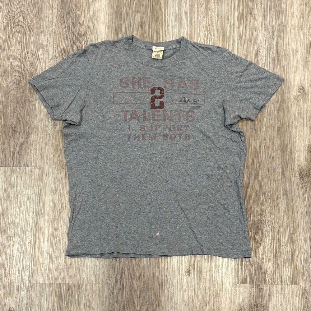 RARE Vtg 90s Abercrombie Muscle T-Shirt Banned Humor Men's Large 2 Talents Grail